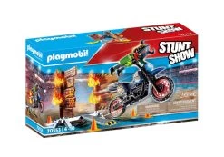 70553 Playmobil Stuntshow Motor Met Vuurmuur